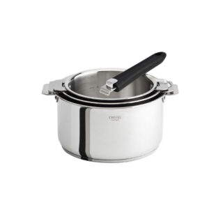 CRISTEL - Set batterie Cristel Casteline amovible 3 casseroles et 1 poignée