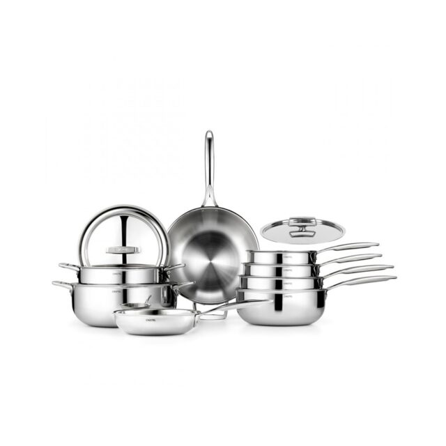 CRISTEL - Set batterie 15 pièces CRISTEL Castel Pro inox