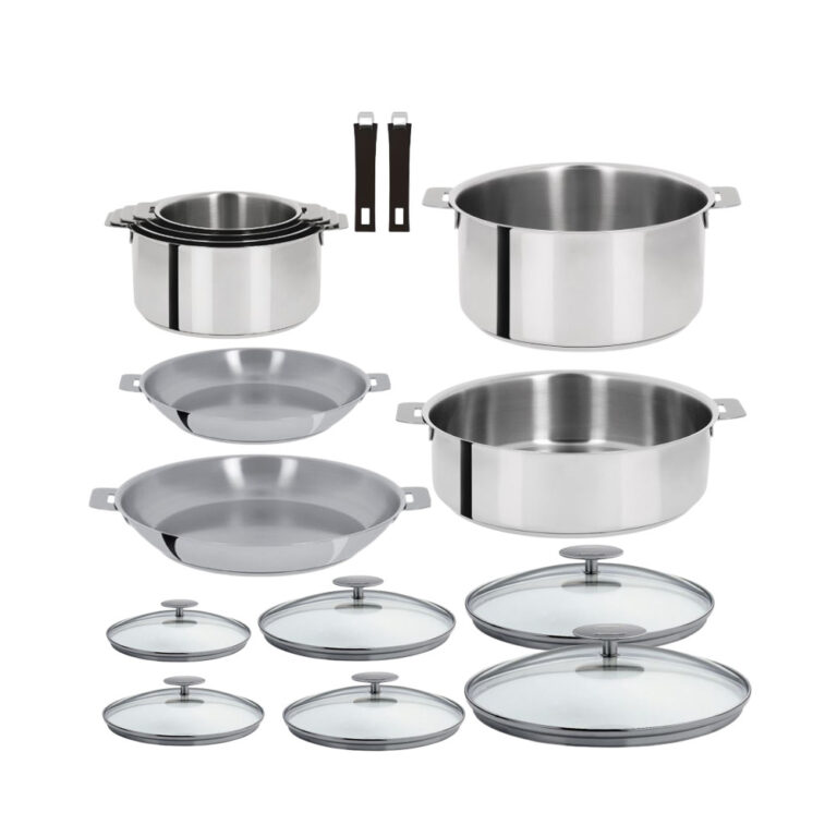 set cristel mutine CRISTEL - Set batterie 16 pièces CRISTEL Mutine amovible inox