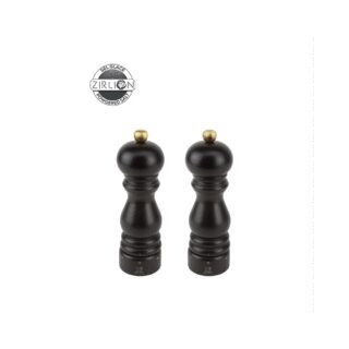Set de 2 moulins à poivre et à sel sec PEUGEOT SAVEURS Paris u’Select Zirlion Chocolat 18cm par la marque Peugeot Saveurs Peugeot Saveurs - Set de 2 moulins à poivre et à sel sec PEUGEOT SAVEURS Paris u’Select Zirlion Chocolat 18cm