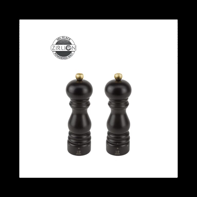 PEUGEOT SAVEURS - Set de 2 moulins à poivre et à sel sec PEUGEOT SAVEURS Paris u'Select Zirlion Chocolat 18cm