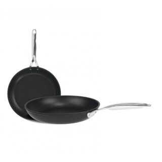 CRISTEL - Set batterie de 2 poêles Cristel Castel Pro Ultralu  24 et 28cm