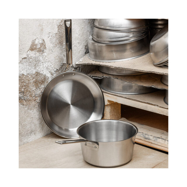 CRISTEL - Set de 3 casseroles CRISTEL 1826 inox brossé