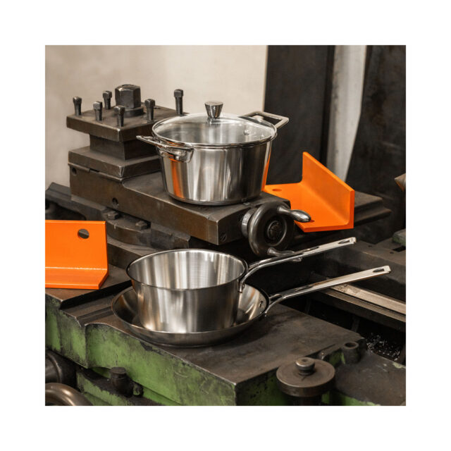 CRISTEL - Set de 3 casseroles CRISTEL 1826 inox brossé