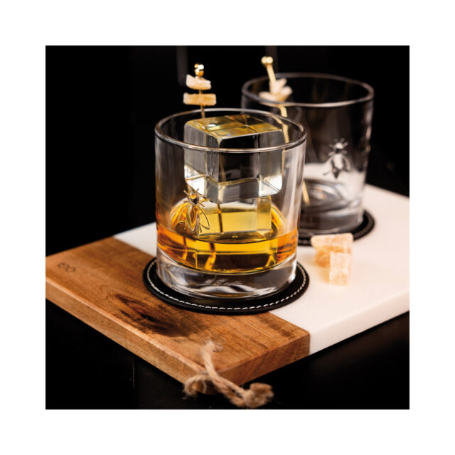 LA ROCHERE - Set de 4 gobelets à whisky Abeille La Rochère
