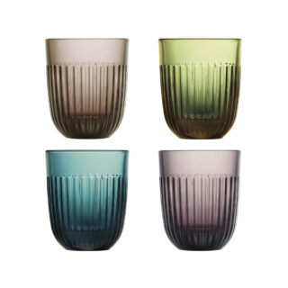 La Rochère - Set de 4 verres à eau Ouessant LA ROCHERE gobelets colorés