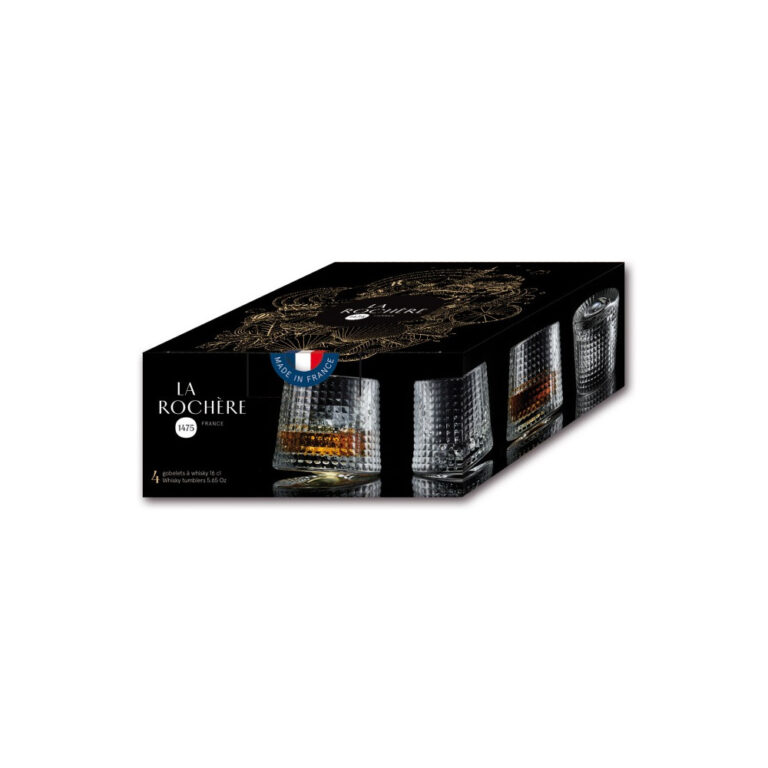 LA ROCHERE - Set de 4 verres à whisky Blossom LA ROCHERE