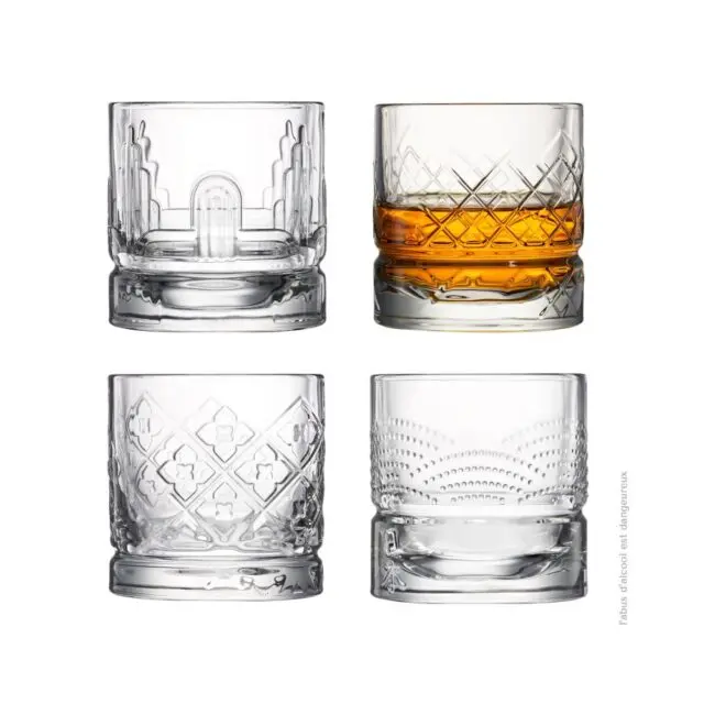 La Rochère - Set de 4 verres à whisky Dandy LA ROCHERE