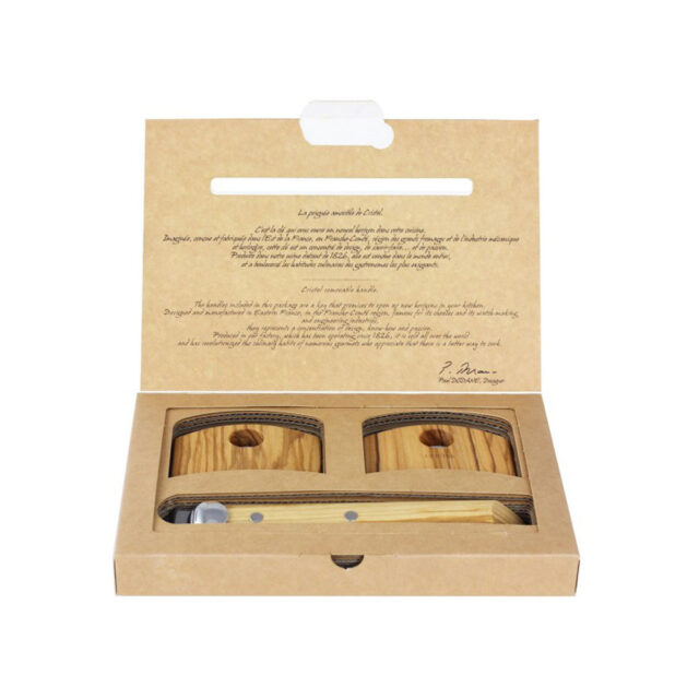 CRISTEL - Set poignée et anses amovibles CRISTEL Casteline en bois - 3 finitions