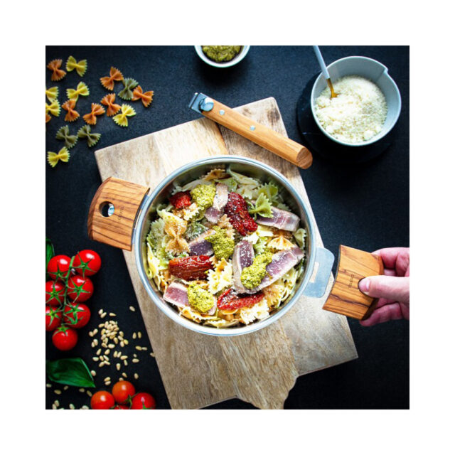 CRISTEL - Set poignée et anses amovibles CRISTEL Casteline en bois - 3 finitions