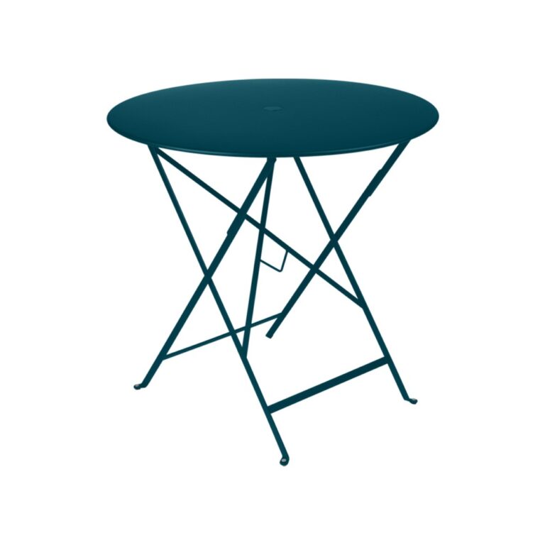 FERMOB - Table à manger ronde FERMOB Bistro D.77cm - 25 coloris