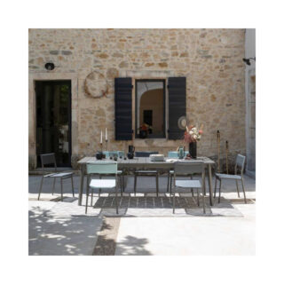 LAFUMA Mobilier - Table de repas extensible Lafuma Mobilier ORON alu Titane – 2 tailles