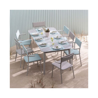 LAFUMA Mobilier - Table de repas extensible Lafuma Mobilier ORON hpl – 2 tailles 2 coloris