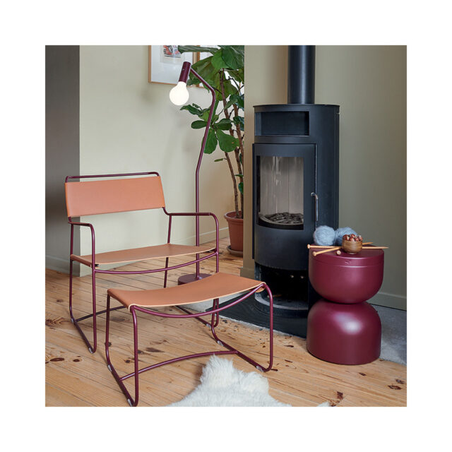 FERMOB - Tabouret FERMOB Piapolo en tôle d'aluminium - 25 coloris