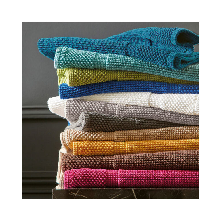 BLANC DES VOSGES - Tapis de bain Comores Blanc des Vosges - 13 coloris 2 tailles