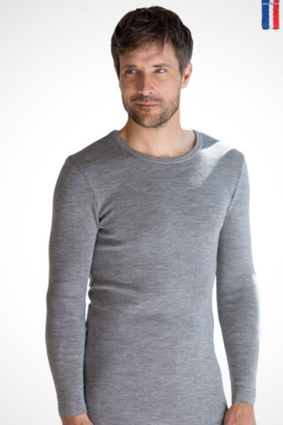 Tee-shirt fin en laine · Octave par la marque MONSIEUR SOLFIN MONSIEUR SOLFIN - Tee-shirt fin en laine · Octave