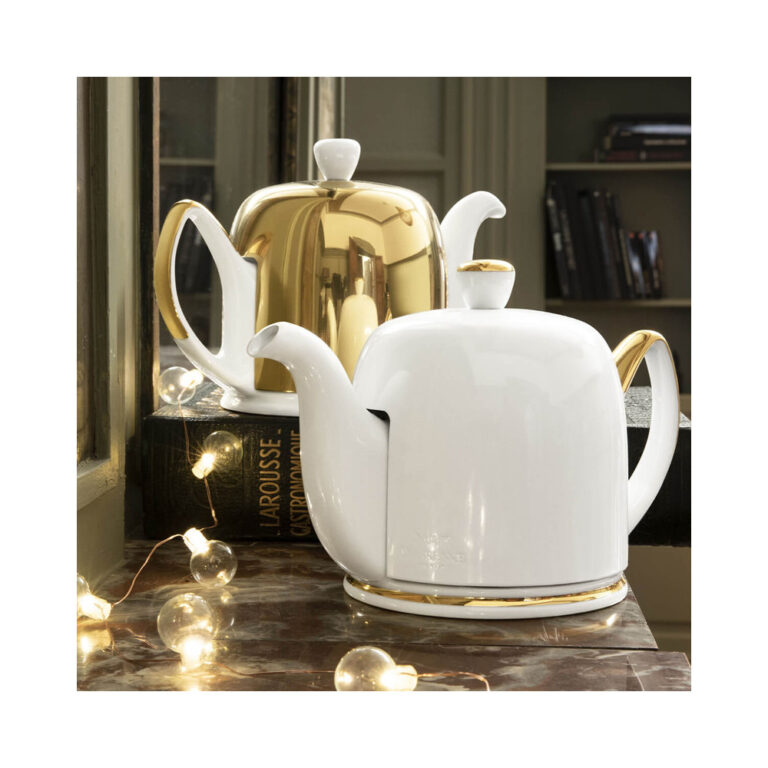 Degrenne - Théière GUY DEGRENNE Salam Or en porcelaine 4 tasses