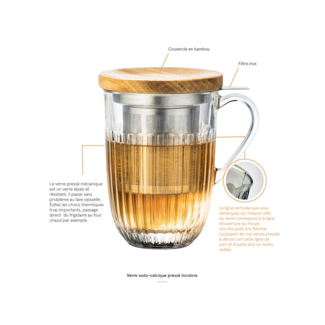 LA ROCHERE - Tisanière mug Ouessant LA ROCHERE