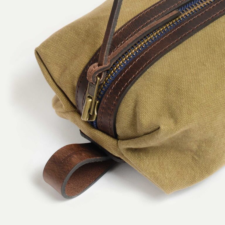 Bleu De Chauffe - Trousse de toilette ZAZOU - Kaki US Stonewashed