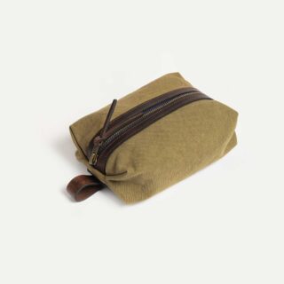 Bleu de Chauffe - Trousse de toilette ZAZOU – Kaki US Stonewashed