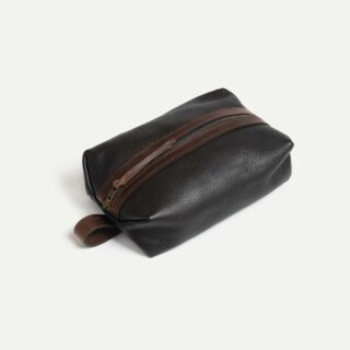 Bleu de Chauffe - Trousse de toilette ZAZOU – Marron Brun