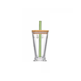 La Rochère - Verre à bubble tea avec paille LA ROCHERE set Abeille