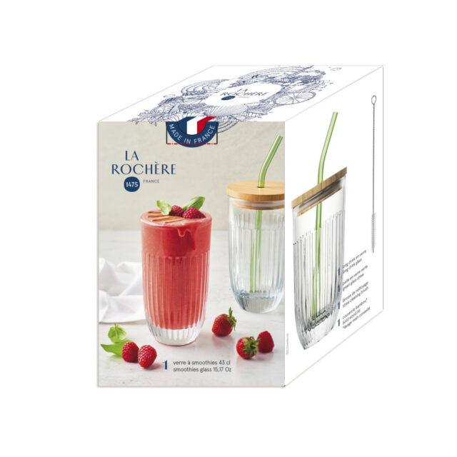 LA ROCHERE - Verre à smoothie avec paille LA ROCHERE Ouessant