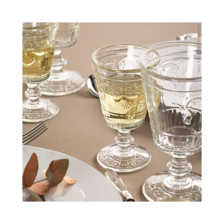 LA ROCHERE - 6 Verres gobelets Versailles LA ROCHERE - 5 tailles