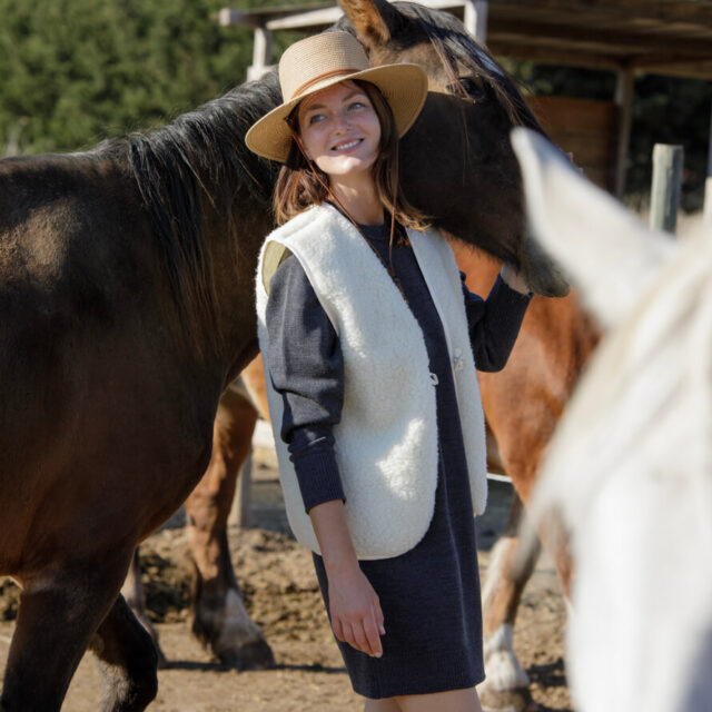 April et C - Gilet Aspen - 100% laine