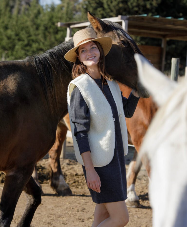 April et C - Gilet Aspen - 100% laine