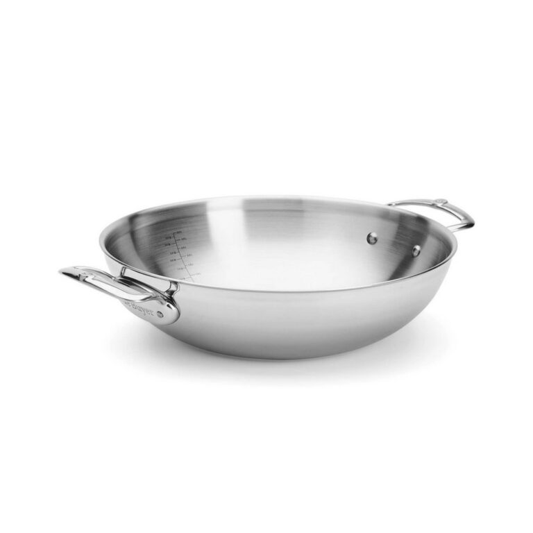 DE BUYER - Wok bombé DE BUYER Affinity en inox 32cm