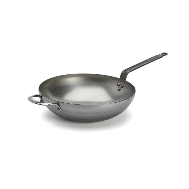DE BUYER - Wok bombé De Buyer Minéral B en acier - 4 tailles