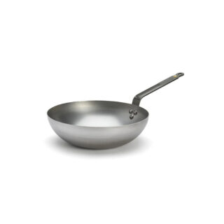 de Buyer - Wok bombé De Buyer Minéral B en acier – 4 tailles