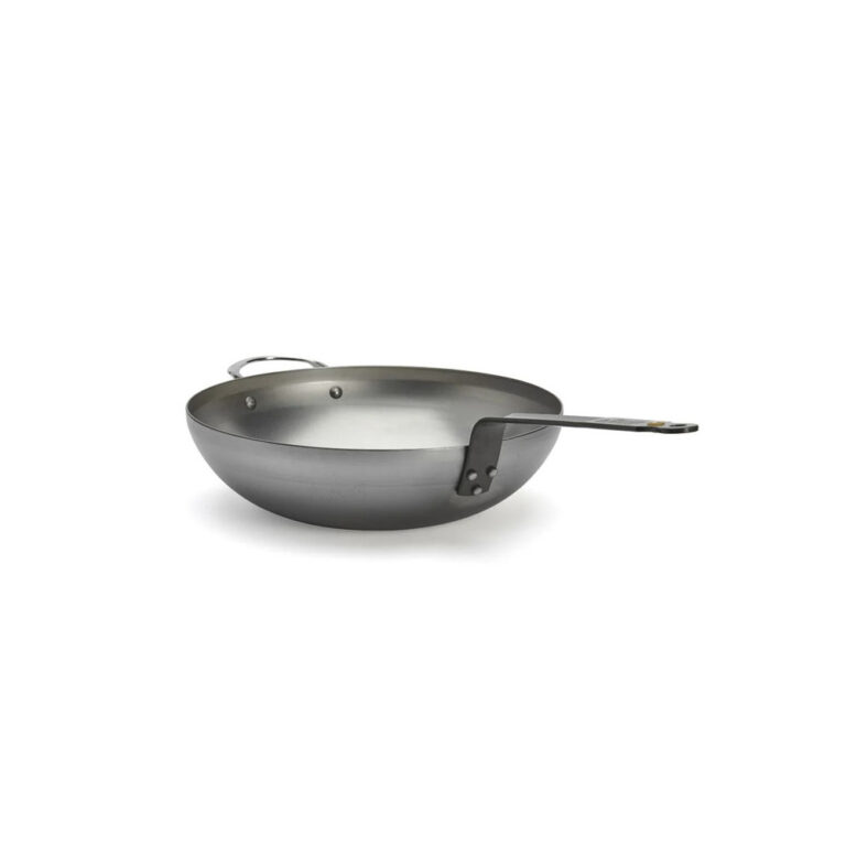 DE BUYER - Wok bombé De Buyer Minéral B en acier - 4 tailles