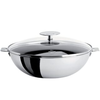 CRISTEL - Wok et couvercle CRISTEL Casteline en inox  3 tailles