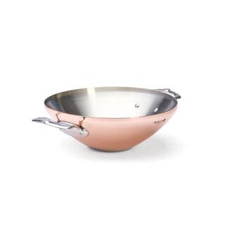 de Buyer - Wok De Buyer Prima Matera en cuivre et inox 32cm