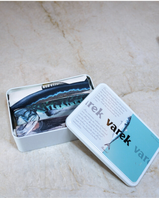 varek.illustrations - Lot de 3 Torchons 100% coton : Les poissons de nos côtes