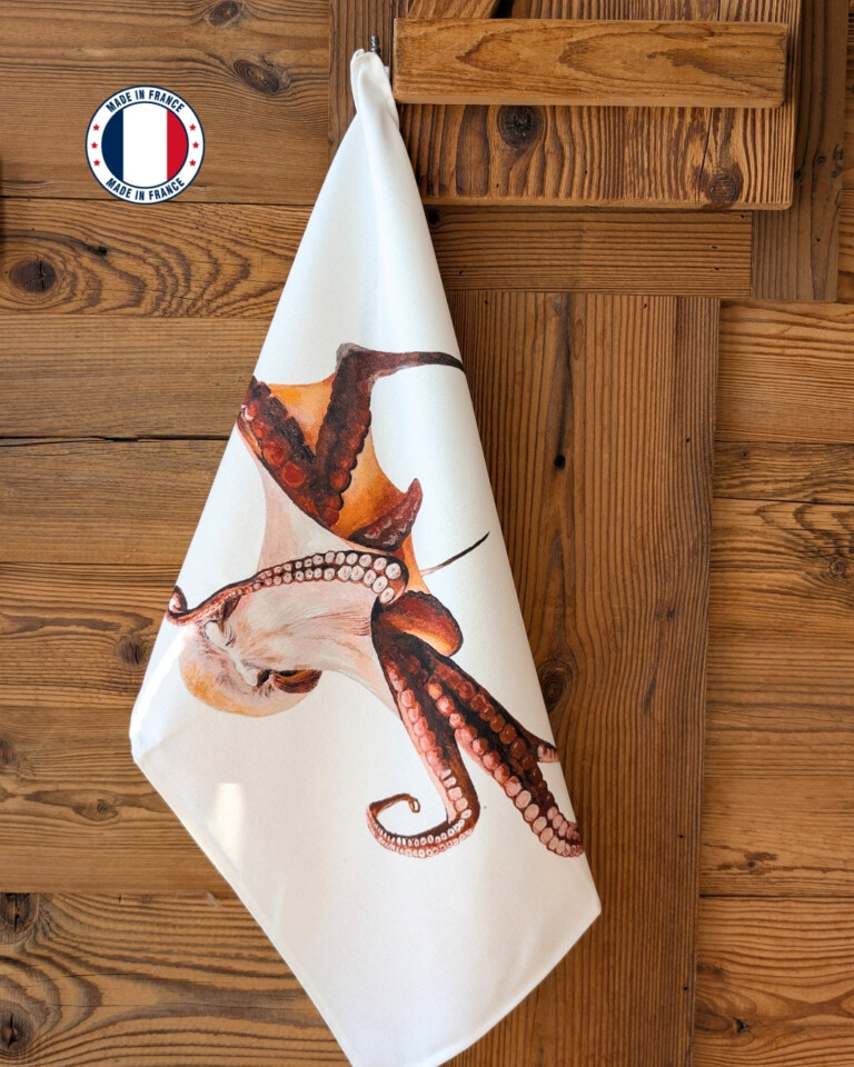 varek.illustrations - Torchon 100% coton : Le Poulpe