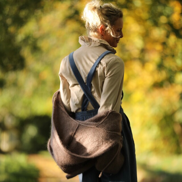 Quintessence - Gilet capuche Tulia - Moka