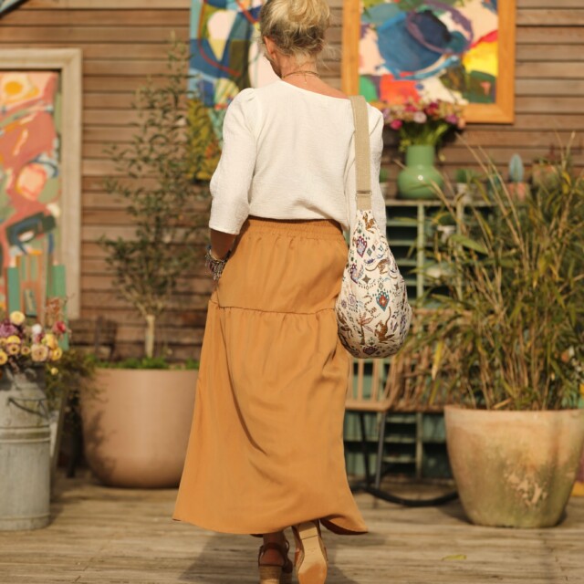 Quintessence - Jupe Sarah - lyocell camel