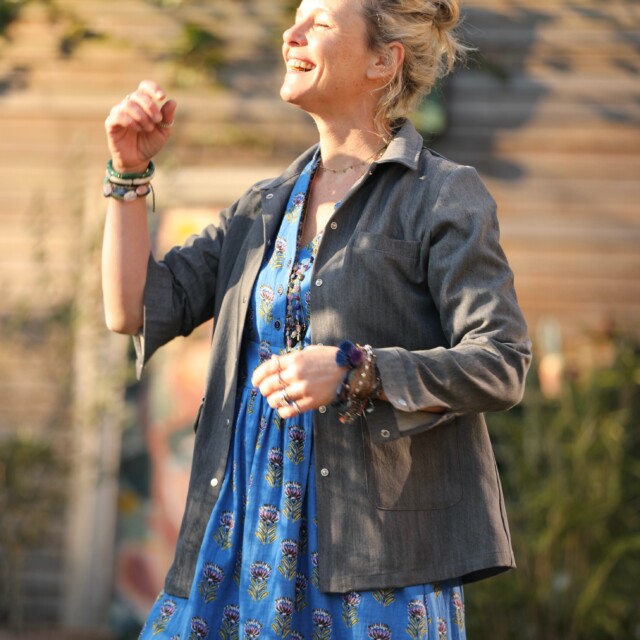 Quintessence - Veste Véga - jean gris