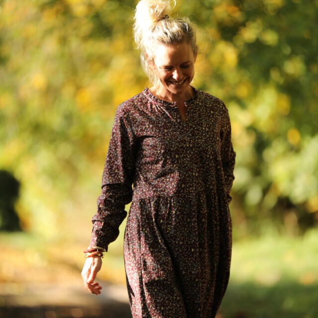 Quintessence - Robe Aurélia - coton Fleurs de Solstice