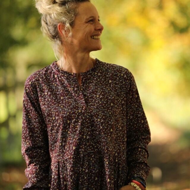 Quintessence - Robe Aurélia - coton Fleurs de Solstice