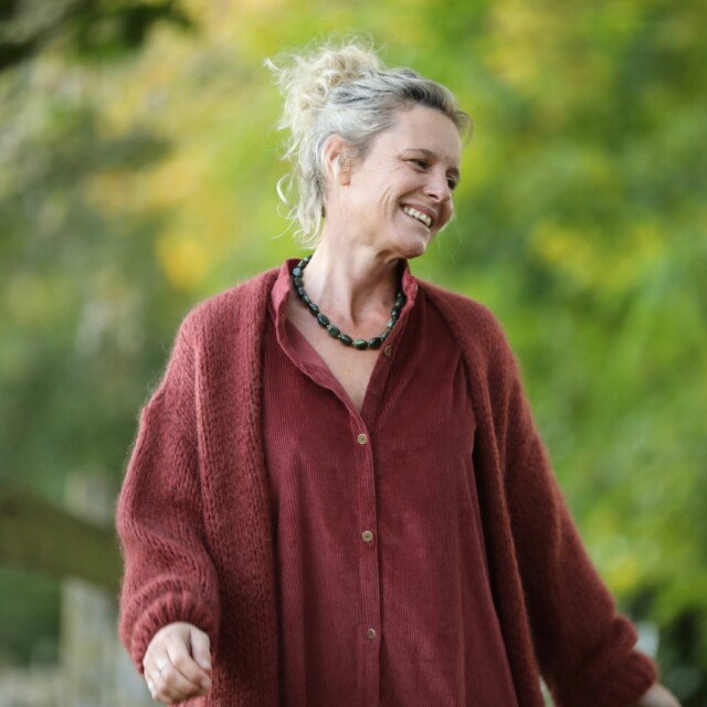 Quintessence - Gilet Prisca Terracotta