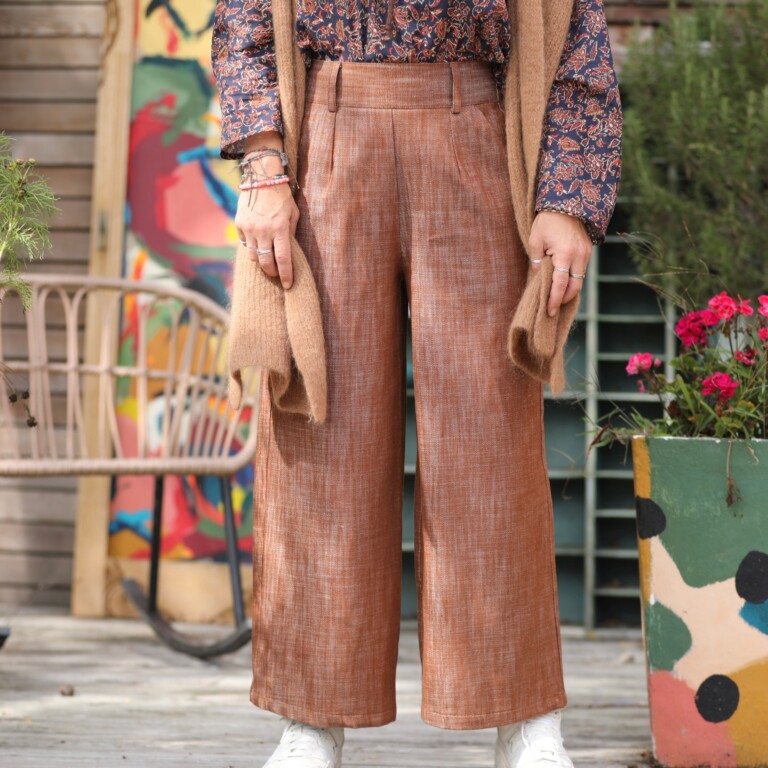 Meta SS25 - Pantalon Alex - Jean de coton chocolat – XXL