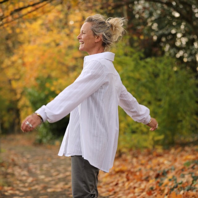 Quintessence - Chemise Caroline - broderie Liseron blanc