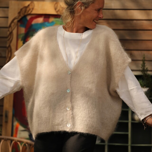 Quintessence - Gilet Cassiopé - Ficelle