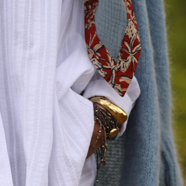 Quintessence - Chemise Caroline - broderie Liseron blanc