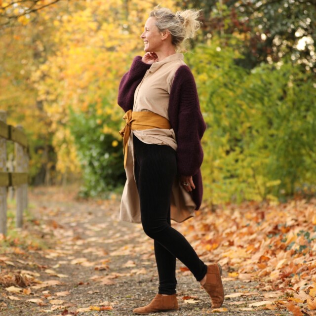 Quintessence - Legging Léni - velours côtelé noir