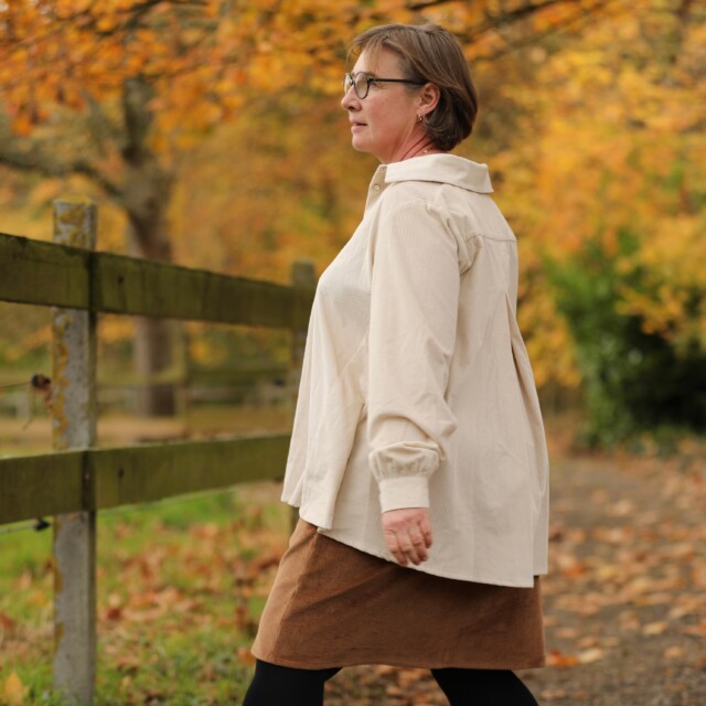 Quintessence - Chemise Caroline - Velours côtelé ivoire